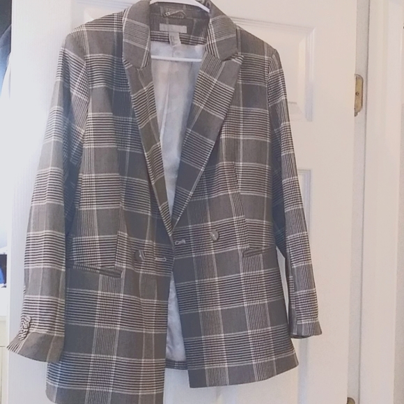 H&M Plaid Blazer